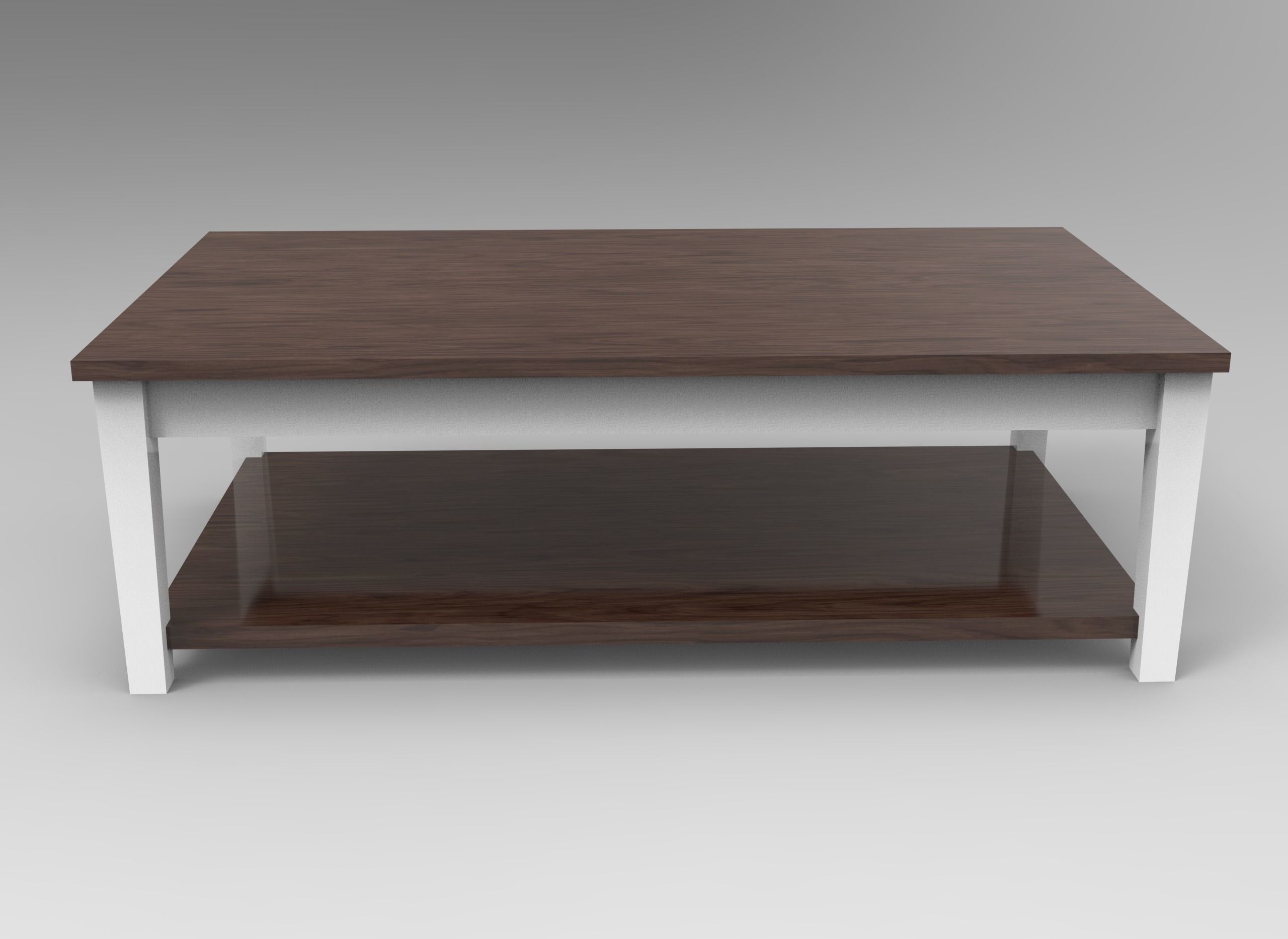 Wooden Table 01 Low-poly 3D model_7