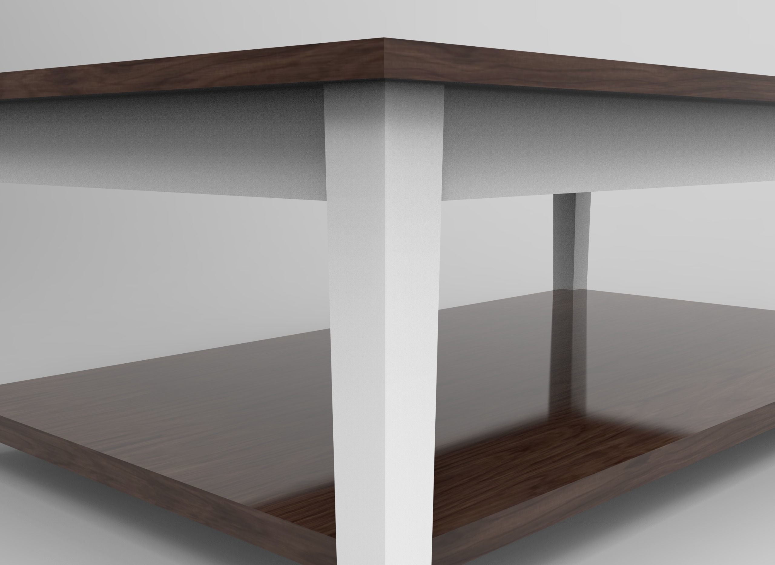 Wooden Table 01 Low-poly 3D model_8