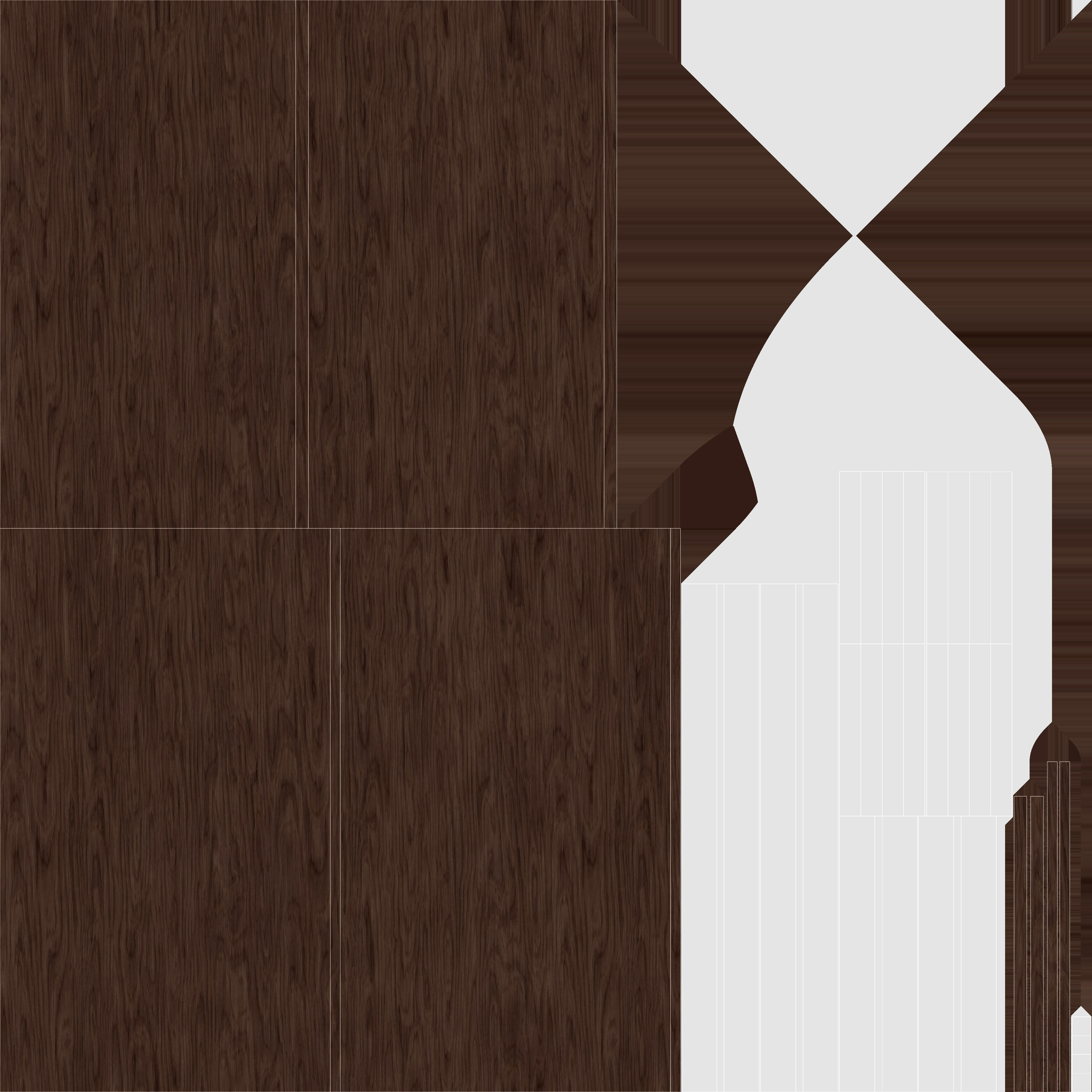 Wooden Table 01 Low-poly 3D model_11