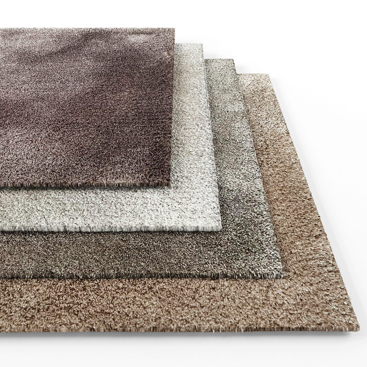 Rugs-1259 set of carpets Low-poly 3D model_1