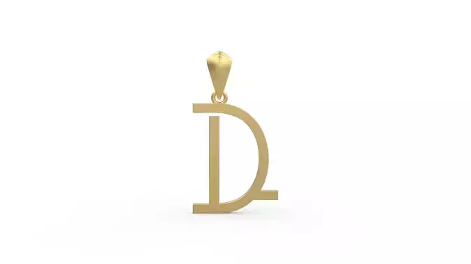 Initial Letters Pendant Aklirics D
