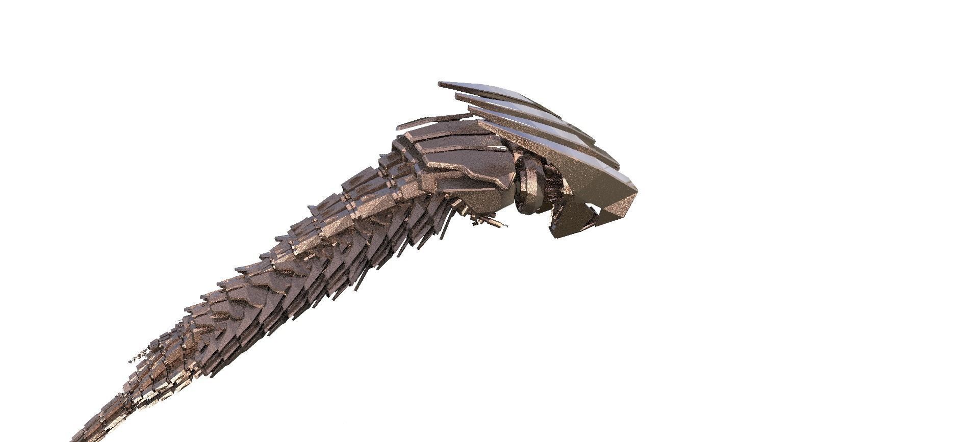 Robot tail 3  3D model_1