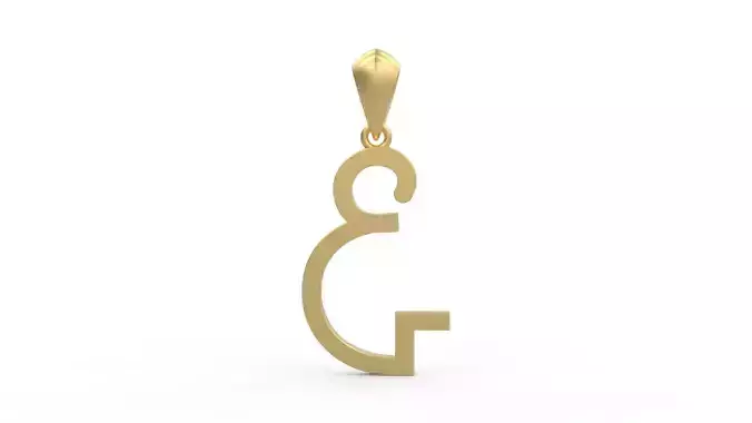 Initial Letters Pendant Aklirics E