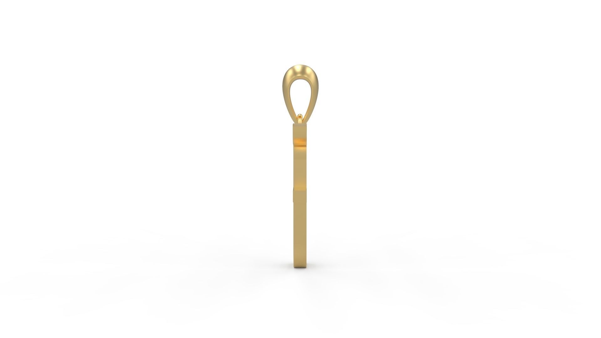 Initial Letters Pendant Aklirics F 3D print model_2