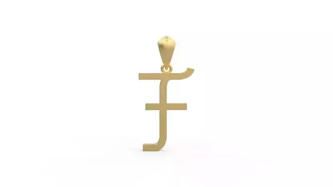 Initial Letters Pendant Aklirics F