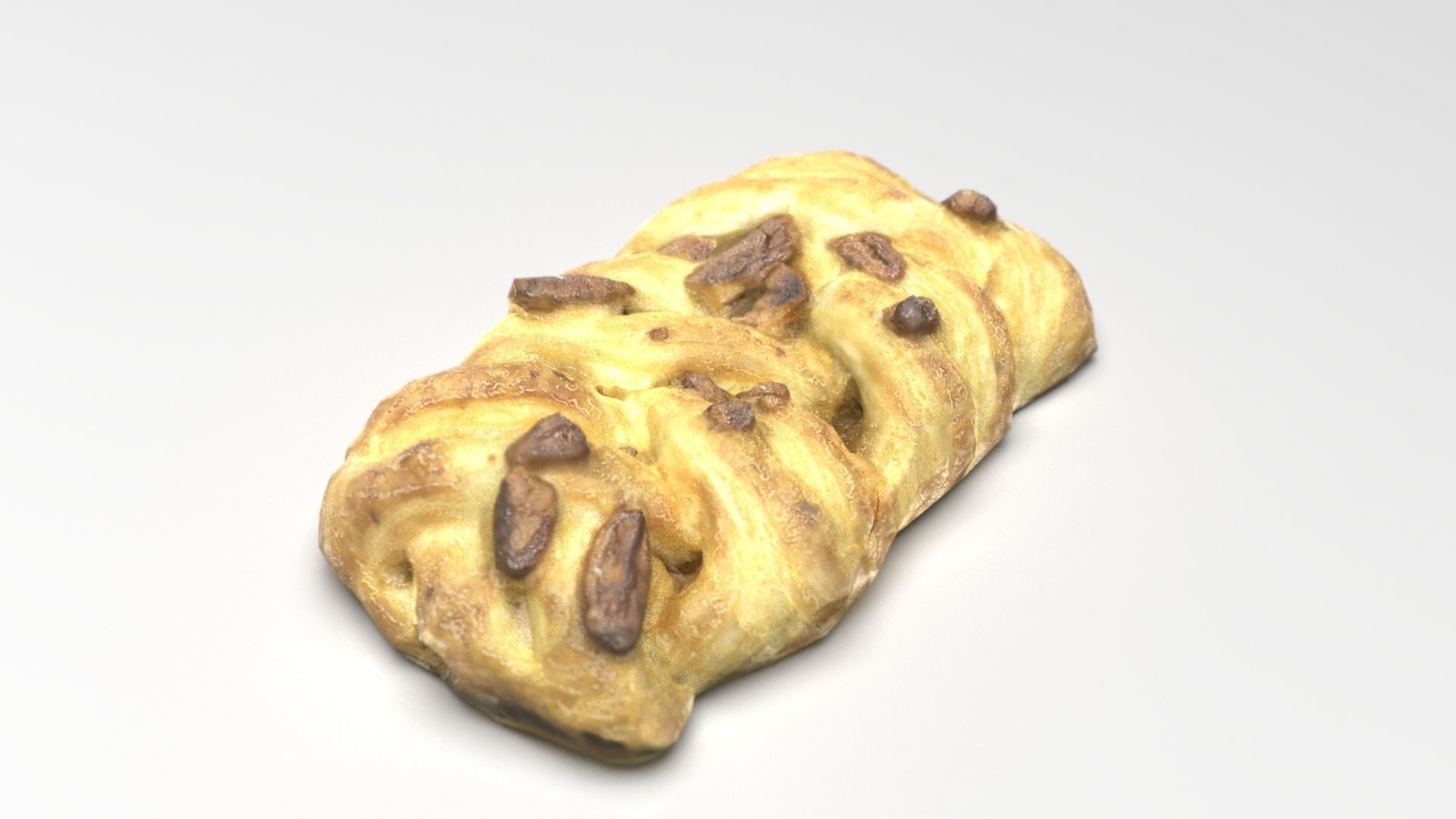 Raisin braid Low-poly 3D model_13