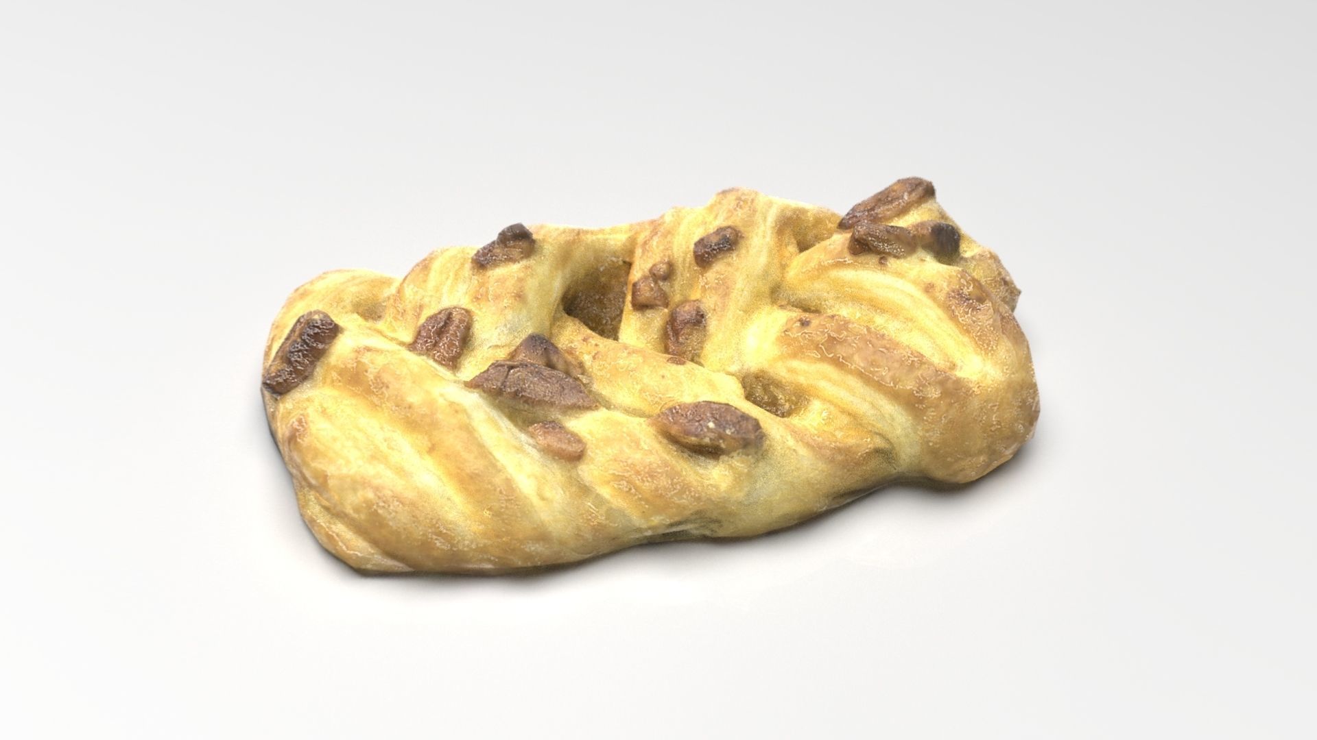 Raisin braid Low-poly 3D model_11