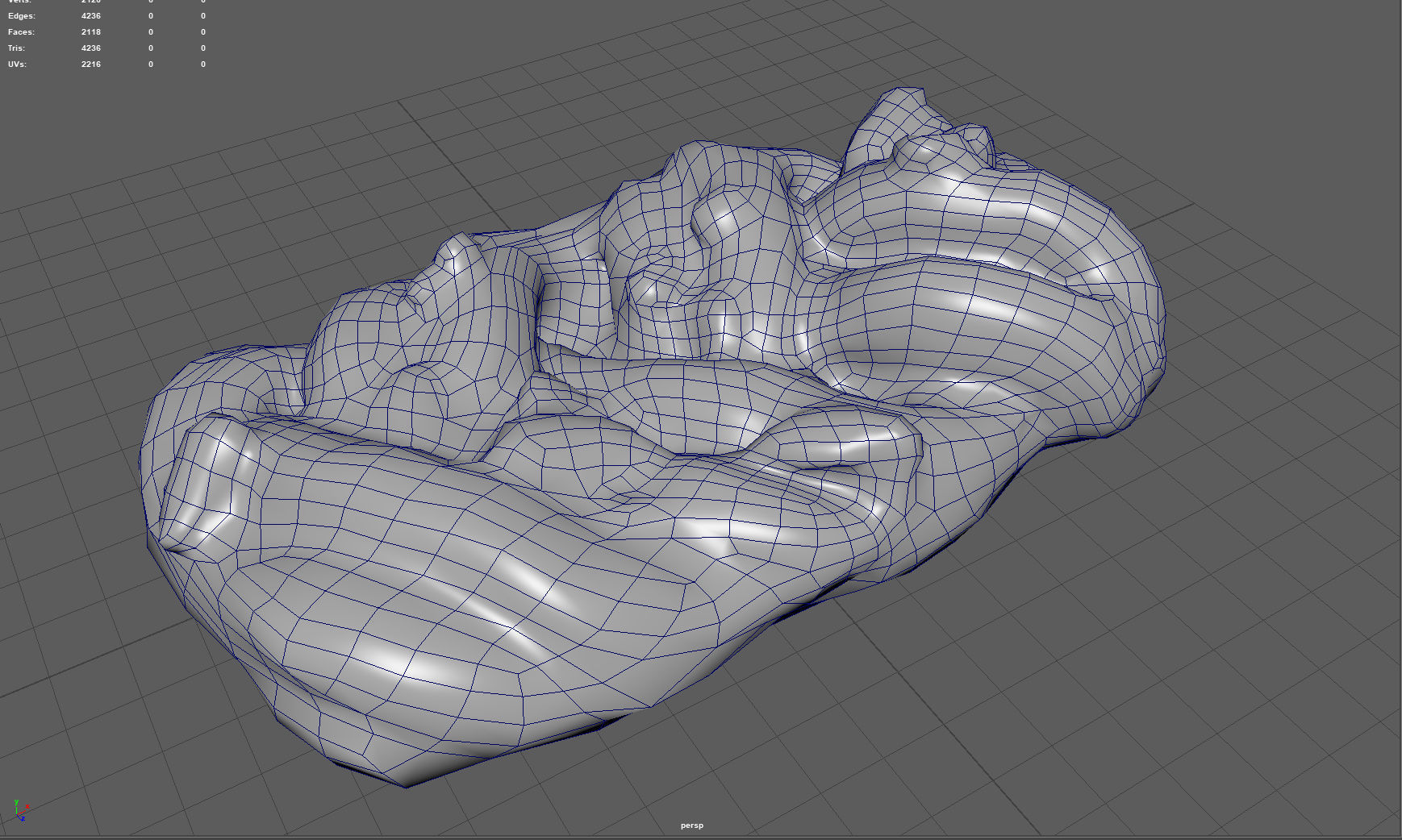 Raisin braid Low-poly 3D model_6