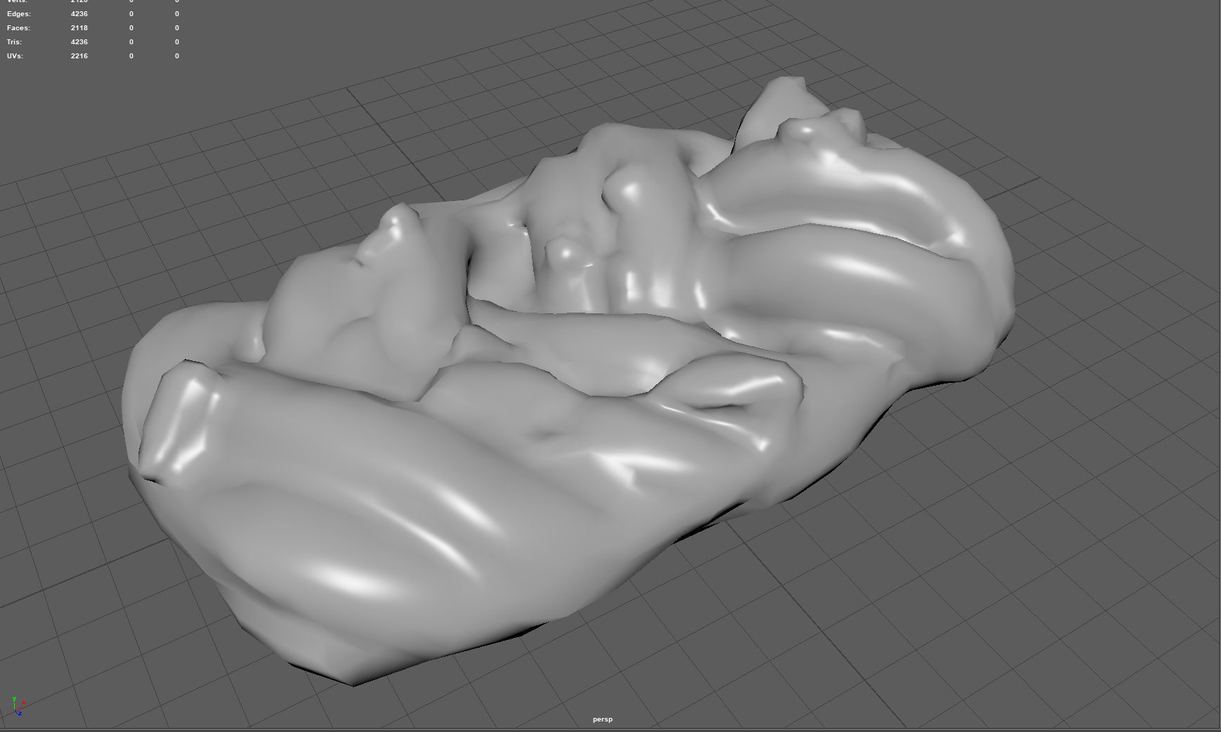 Raisin braid Low-poly 3D model_5