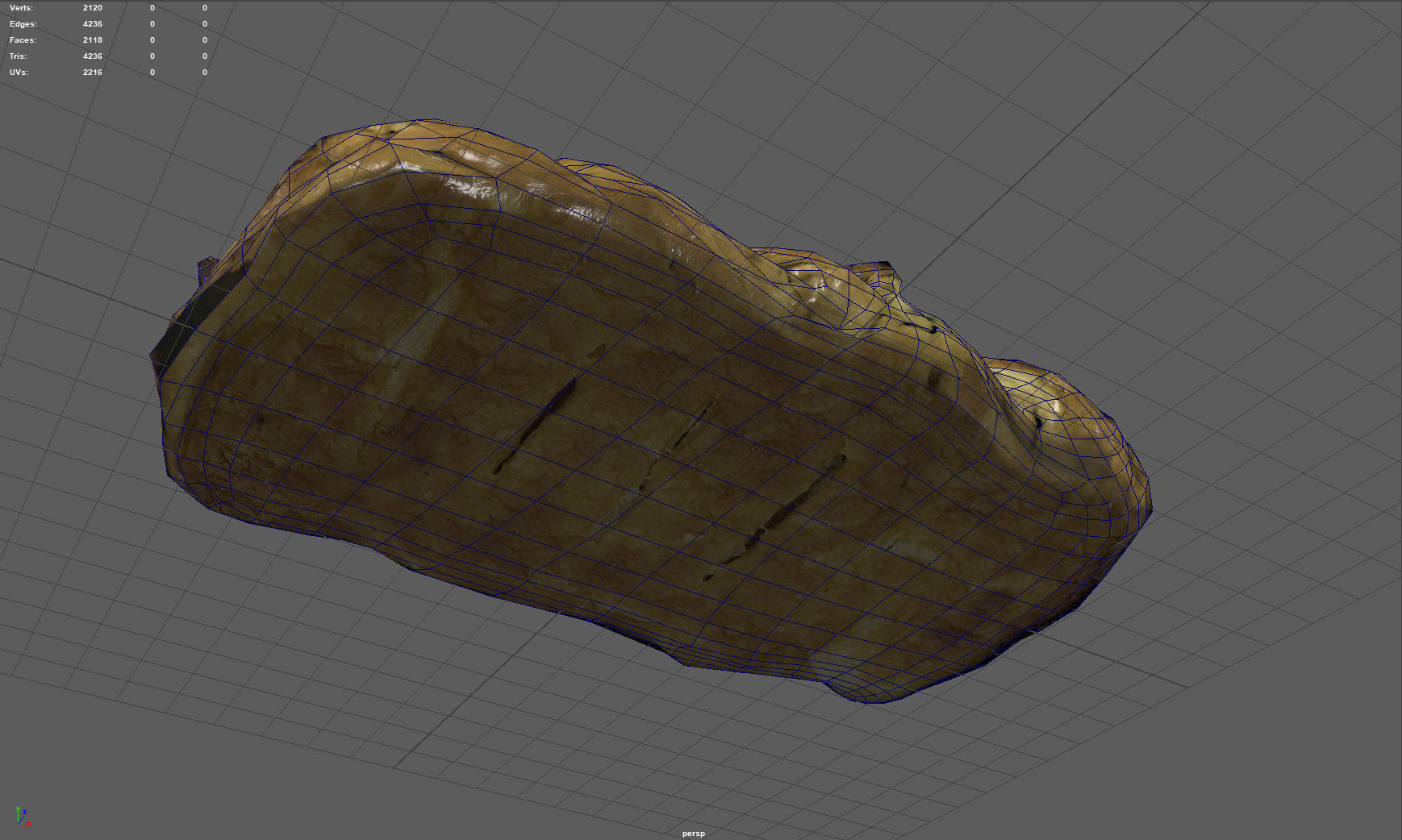 Raisin braid Low-poly 3D model_10