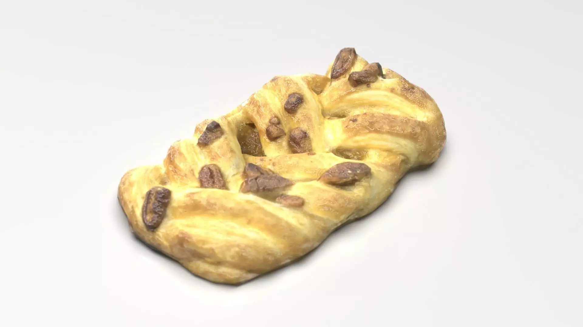 Raisin braid Low-poly 3D model_0