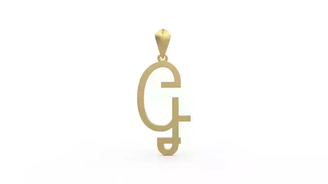 Initial Letters Pendant Aklirics G