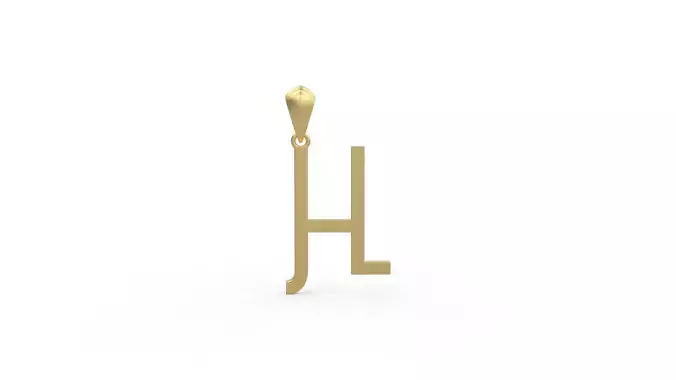 Initial Letters Pendant Aklirics H