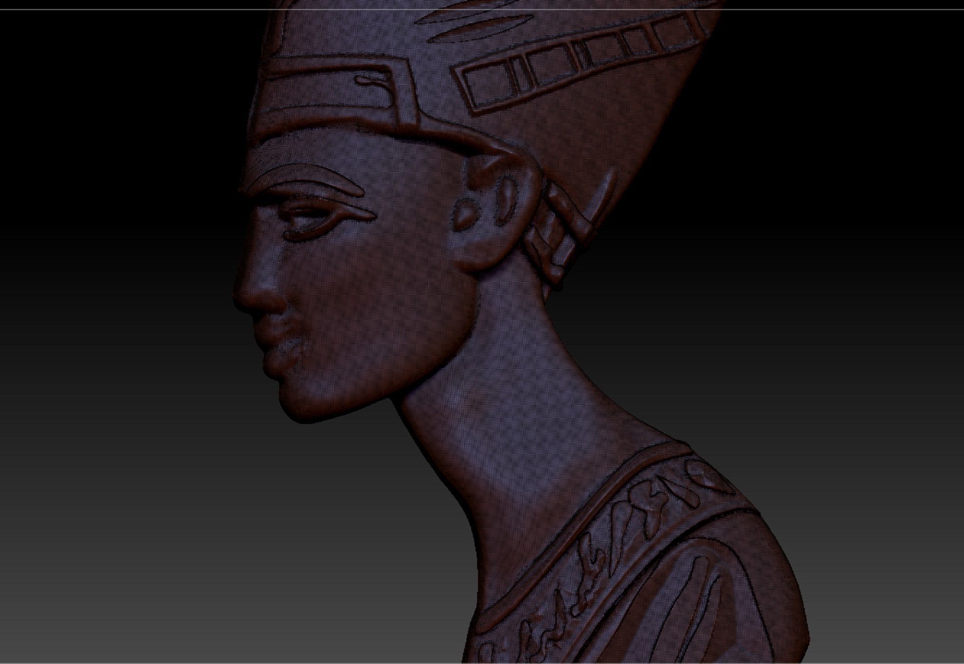  pendant Nefertiti   3D print model_6