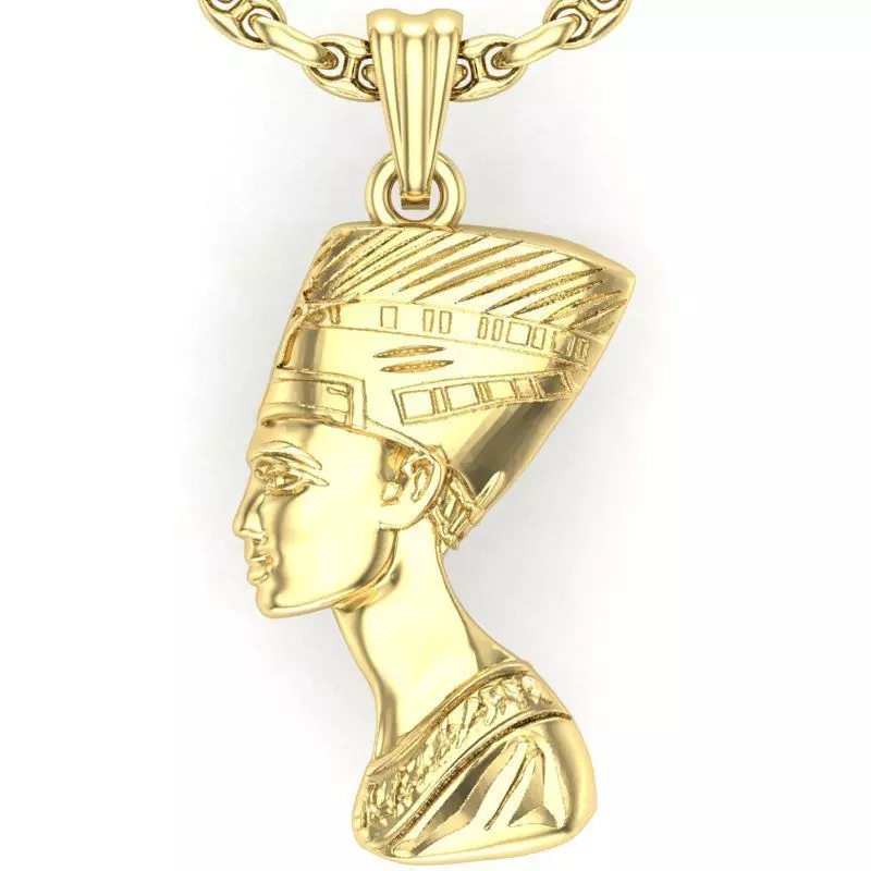  pendant Nefertiti   3D print model_0