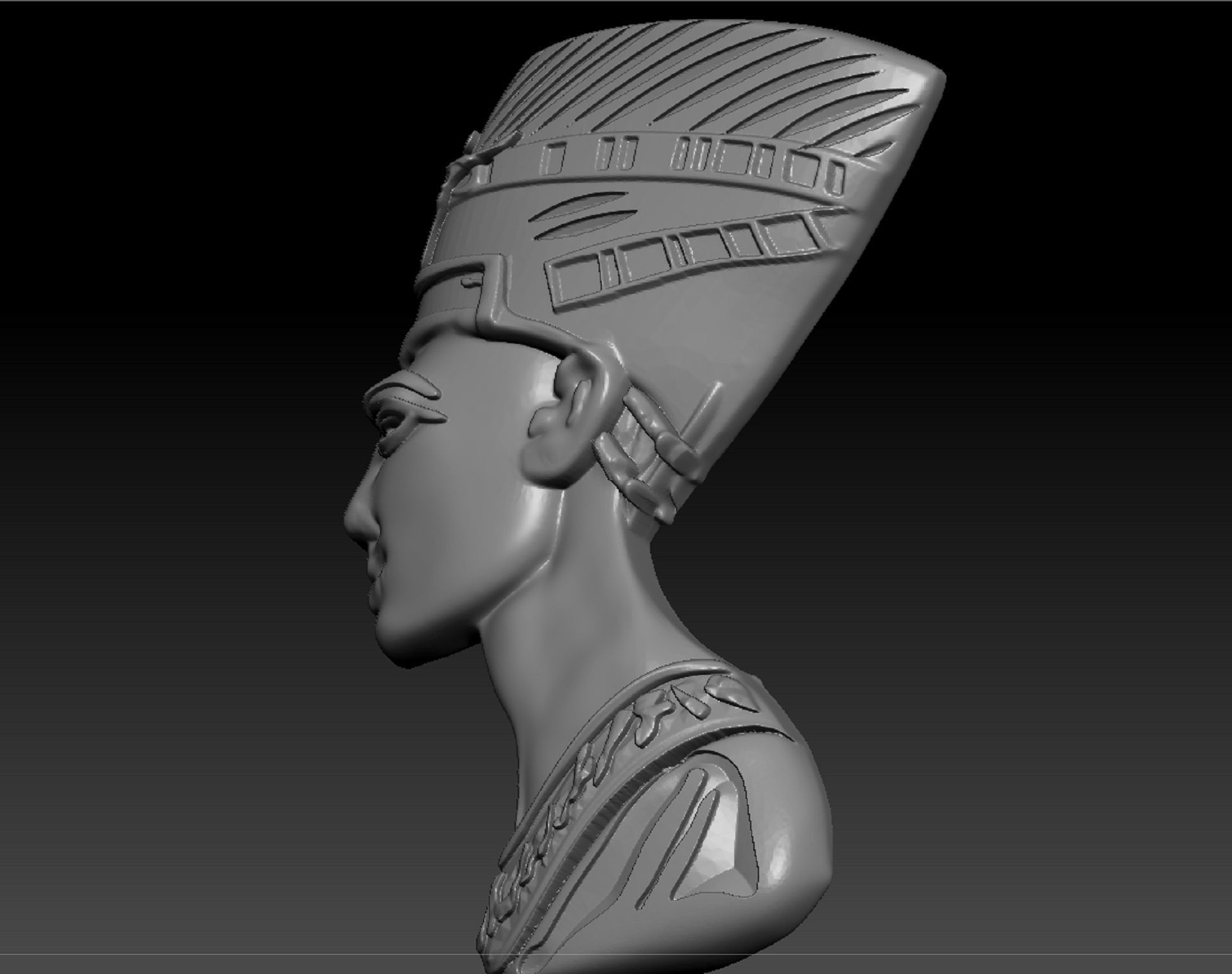  pendant Nefertiti   3D print model_4
