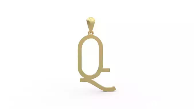 Initial Letters Pendant Aklirics Q