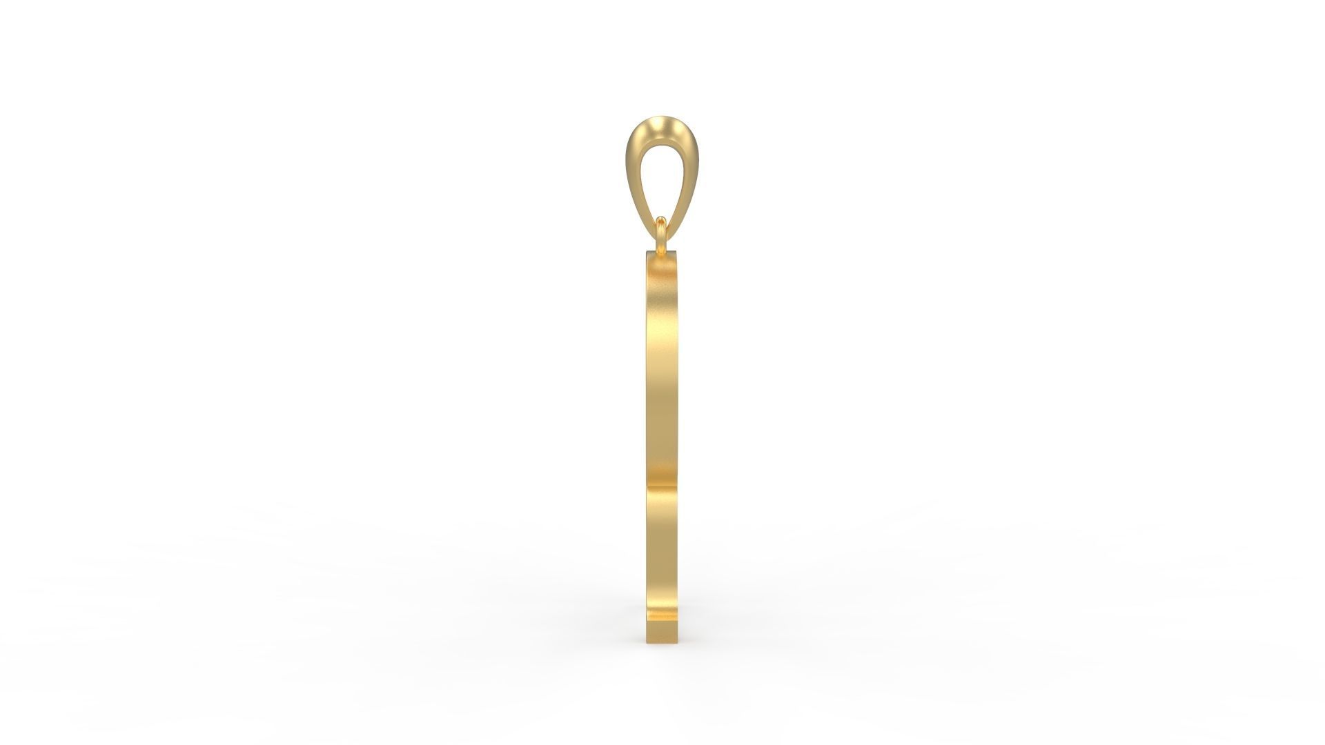 Initial Letters Pendant Aklirics R 3D print model_2