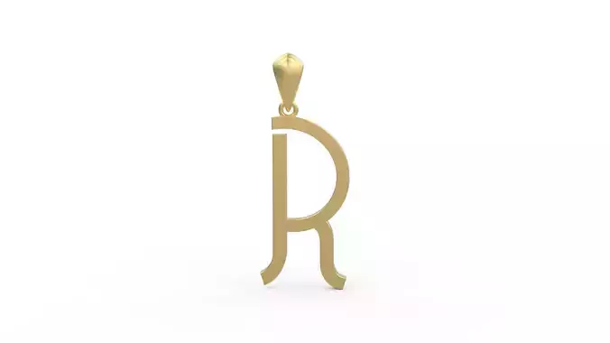 Initial Letters Pendant Aklirics R