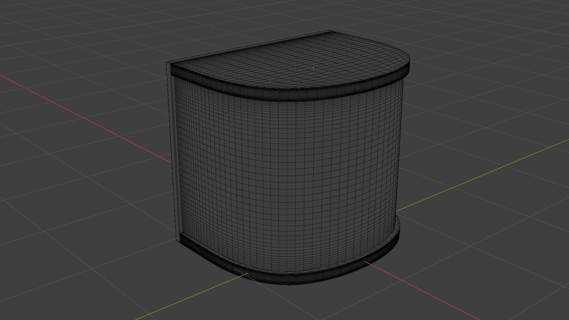 Scifi spaceship angular module table panel component 3D model_11