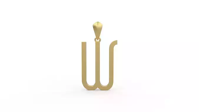 Initial Letters Pendant Aklirics W