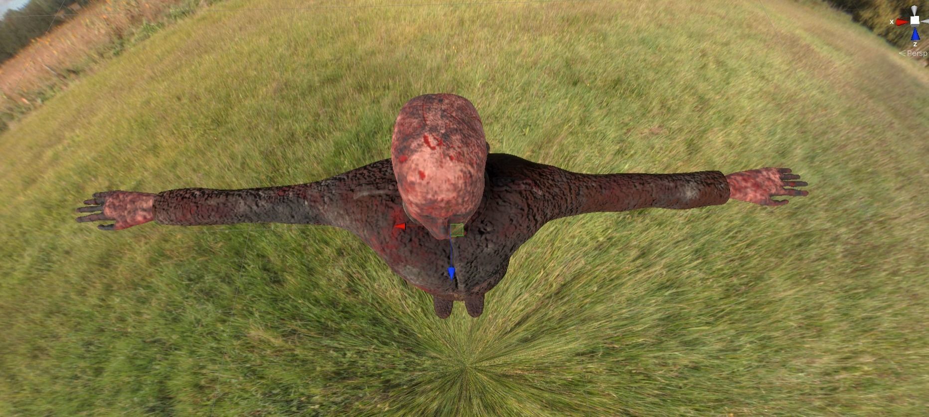 Bad Corpse Torn Soldier Gore Man Low-poly 3D model_17