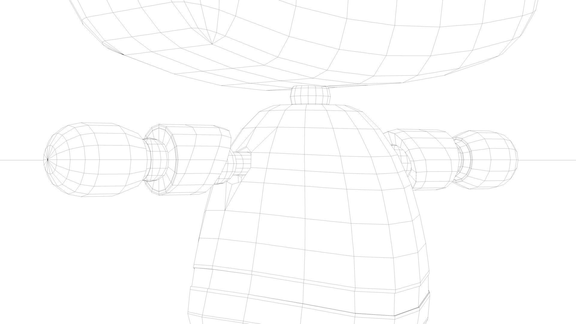 Cute Robot Low-poly 3D model_35