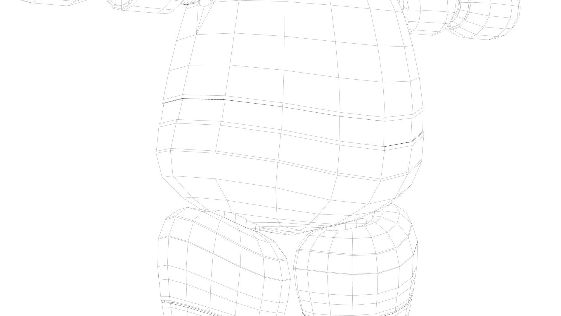 Cute Robot Low-poly 3D model_36