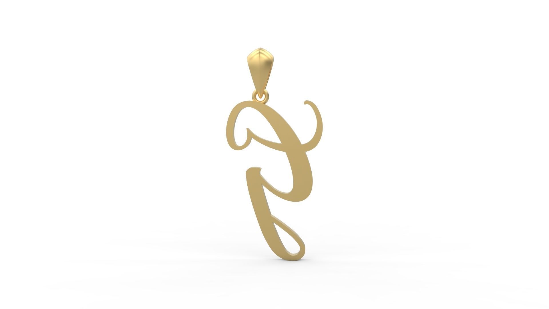 Initial Letters Pendant Amarillo G 3D print model_4