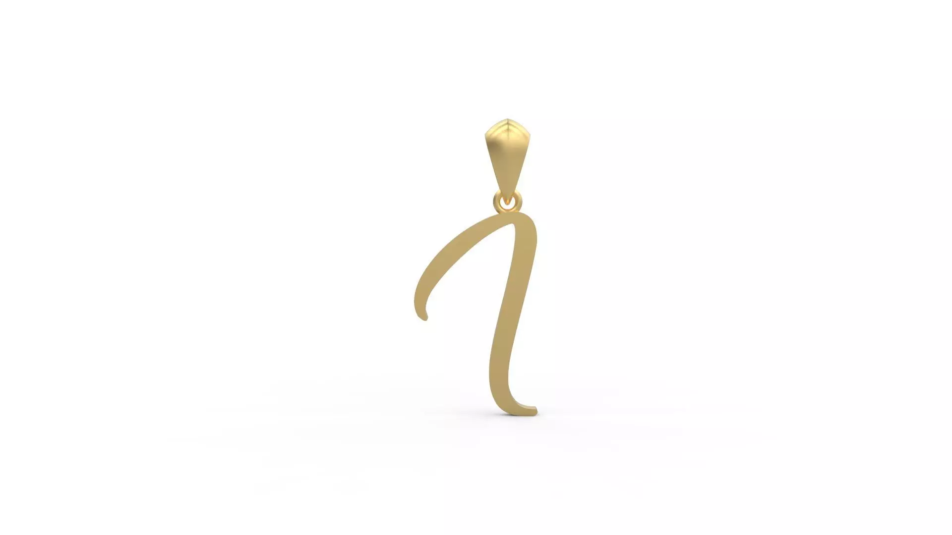 Initial Letters Pendant Amarillo I 3D print model_0