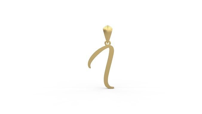 Initial Letters Pendant Amarillo I 3D print model
