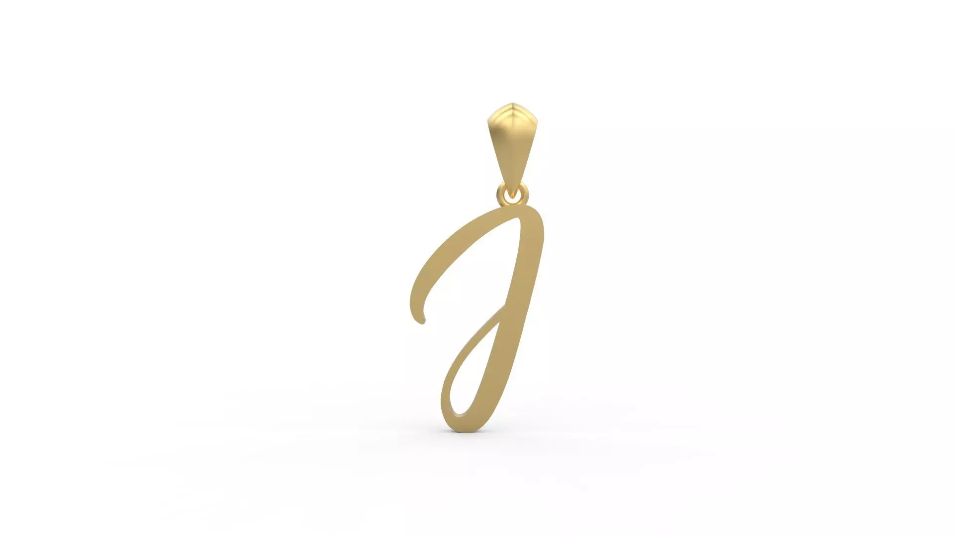 Initial Letters Pendant Amarillo J 3D print model_0