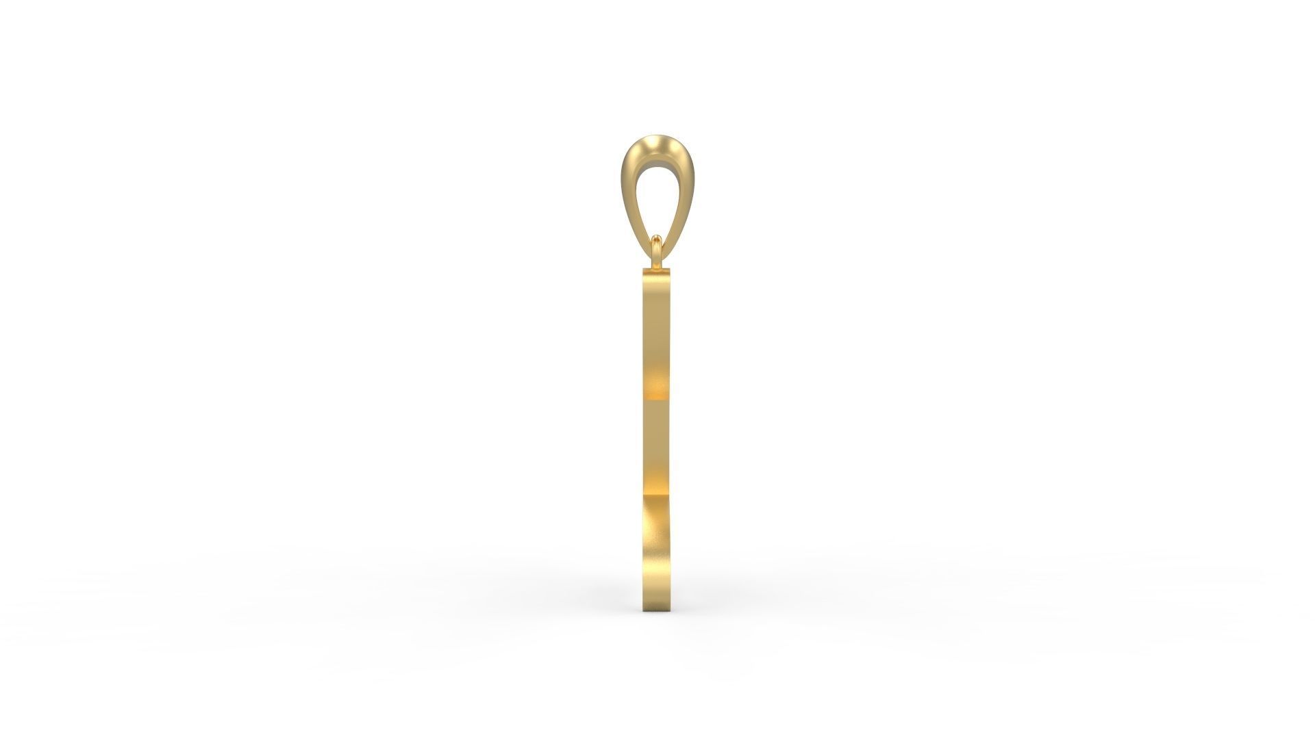 Initial Letters Pendant Amarillo L 3D print model_2