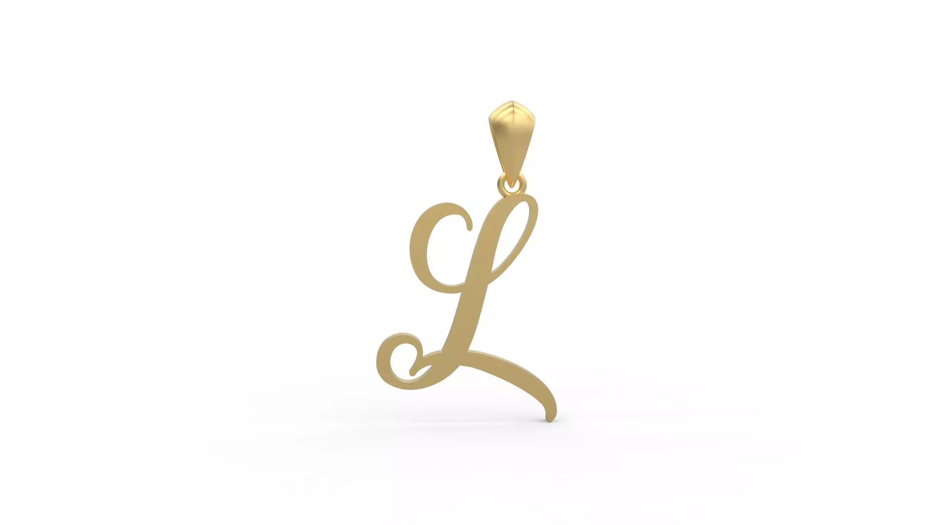 Initial Letters Pendant Amarillo L 3D print model_0