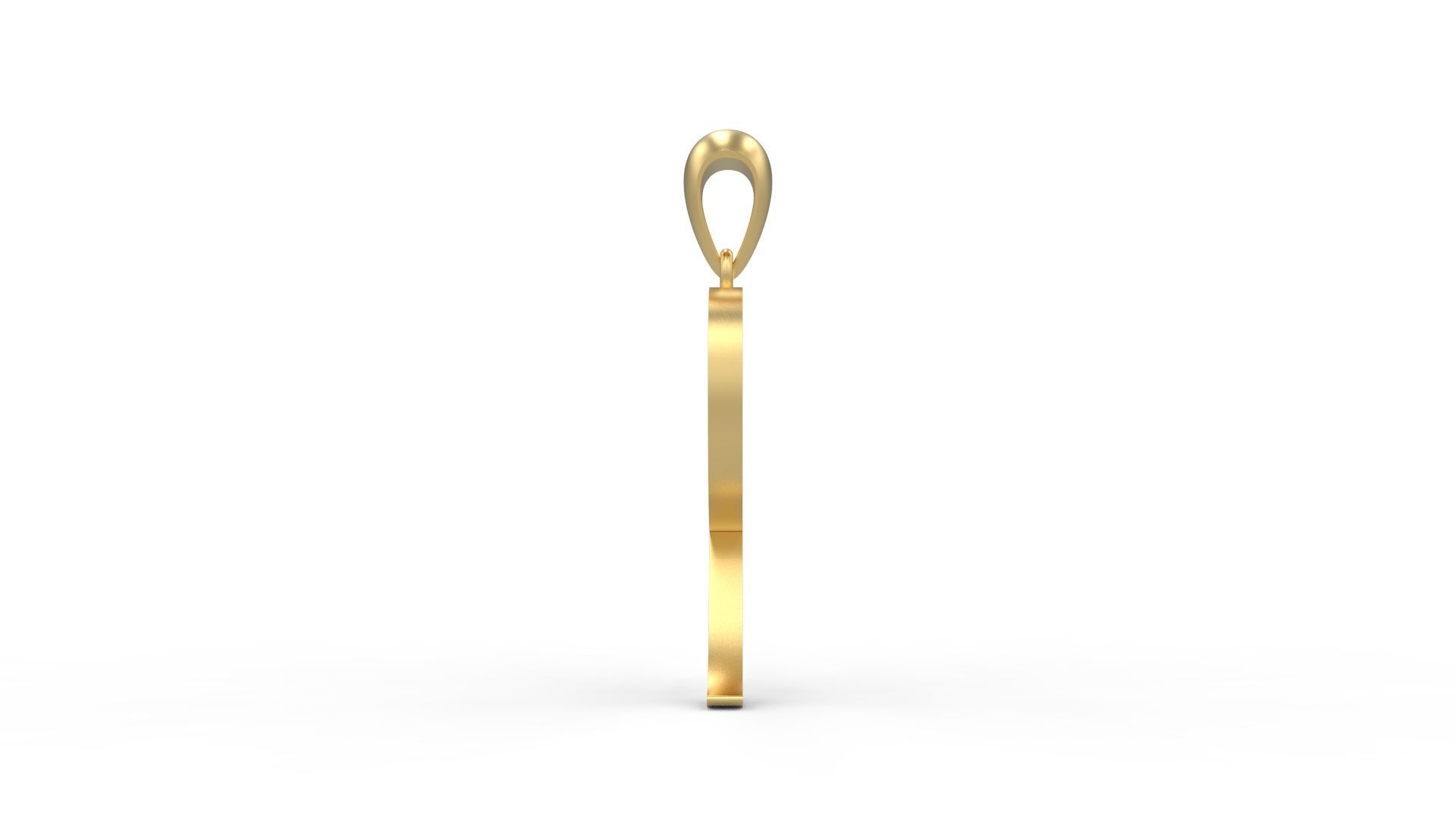 Initial Letters Pendant Amarillo R 3D print model_2