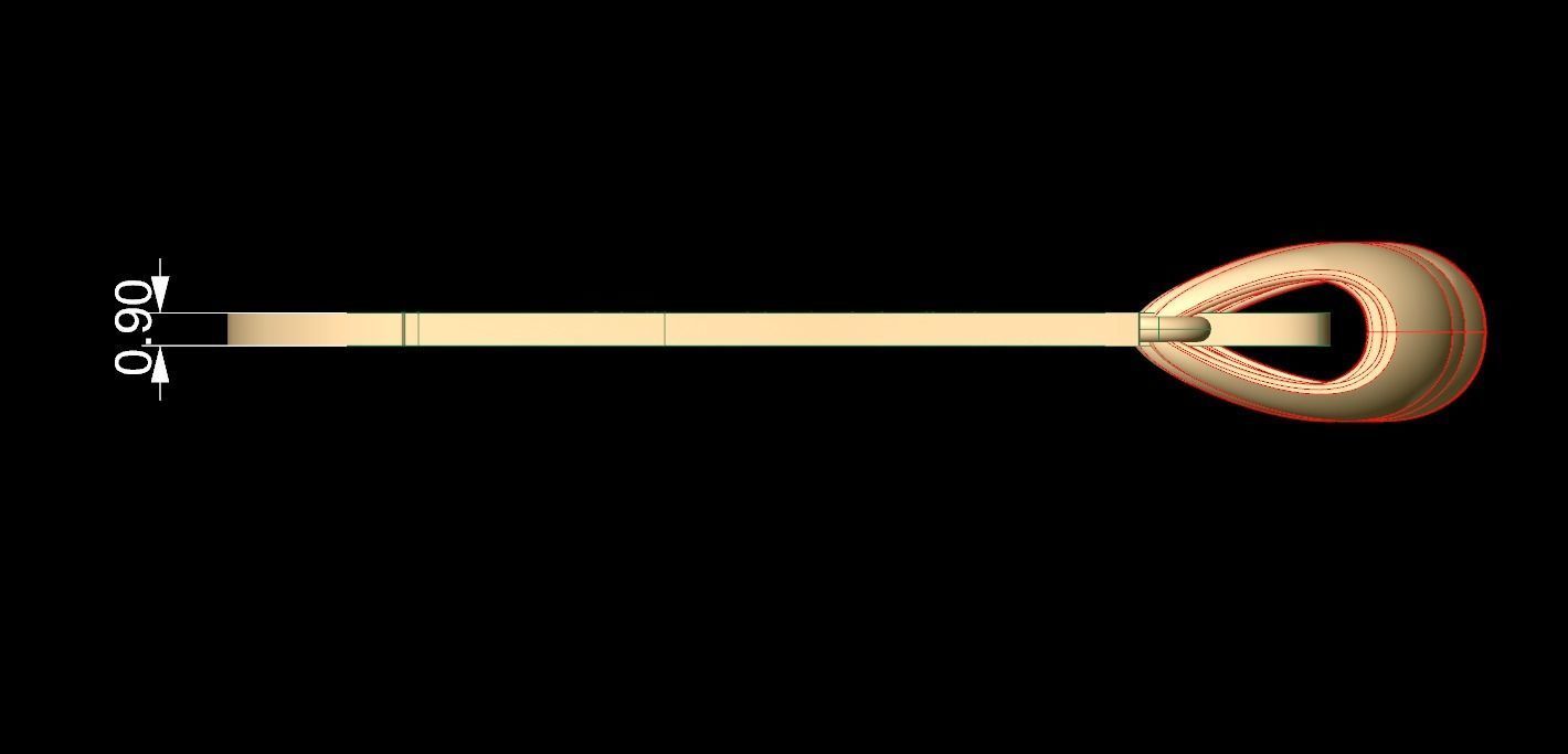 Initial Letters Pendant Amarillo S 3D print model_6