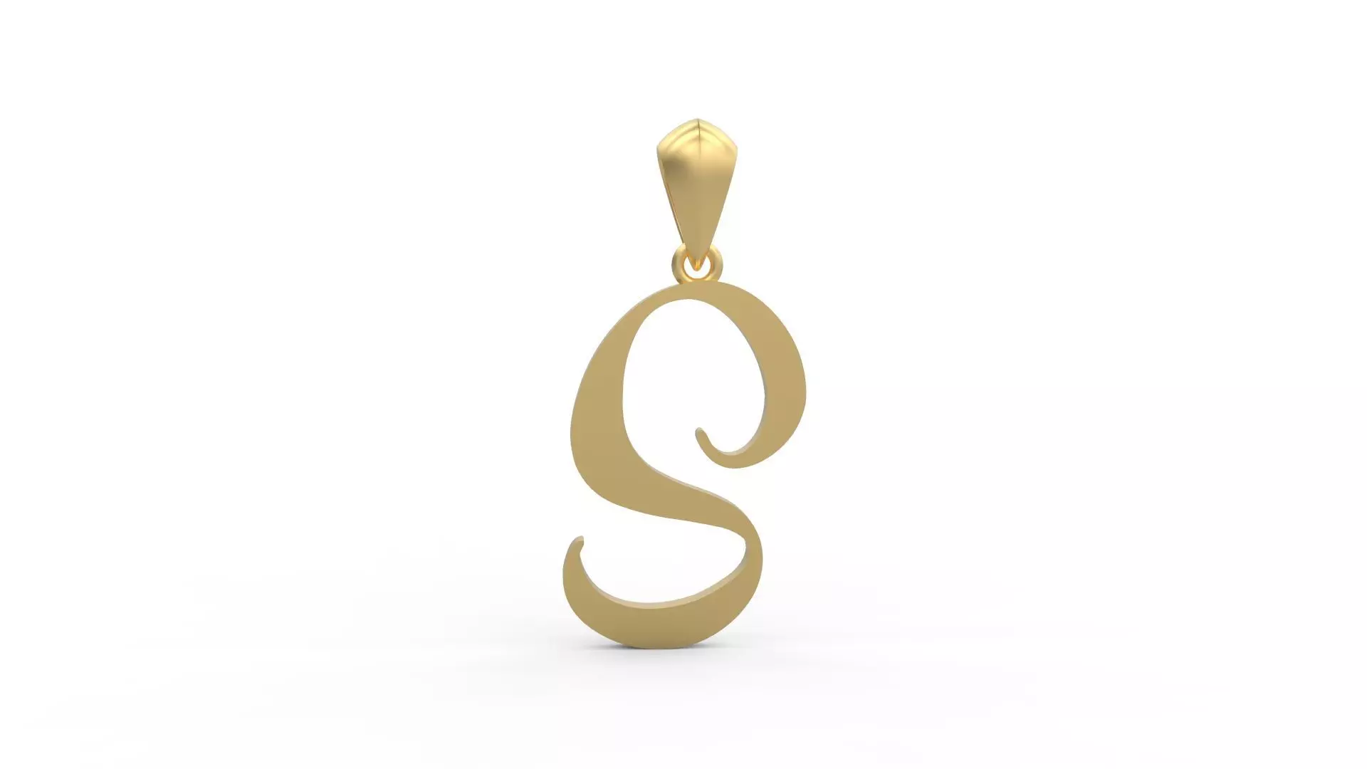 Initial Letters Pendant Amarillo S 3D print model_0