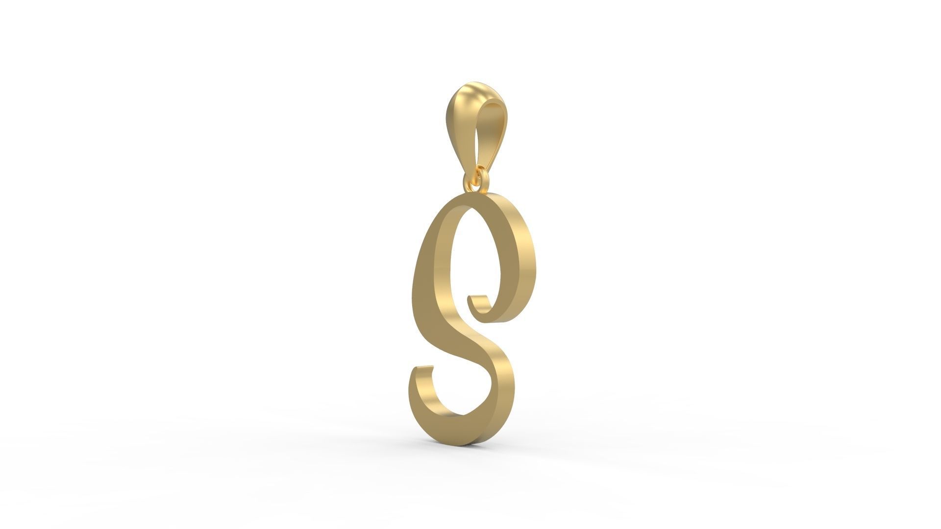 Initial Letters Pendant Amarillo S 3D print model_1