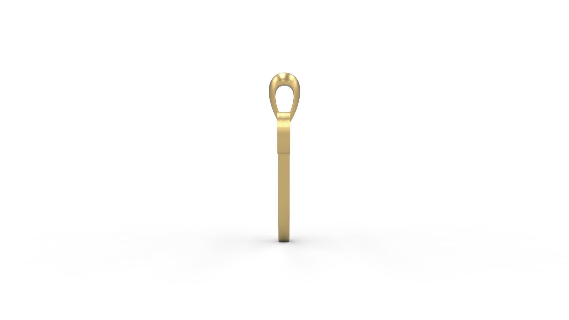 Initial Letters Pendant Amarillo T 3D print model_2