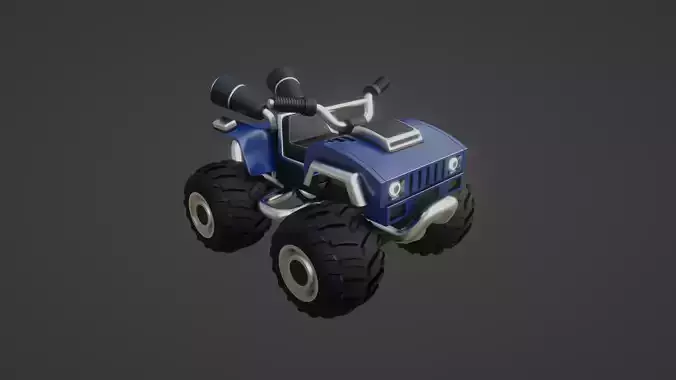 Racing Kart  Low-poly 3D model