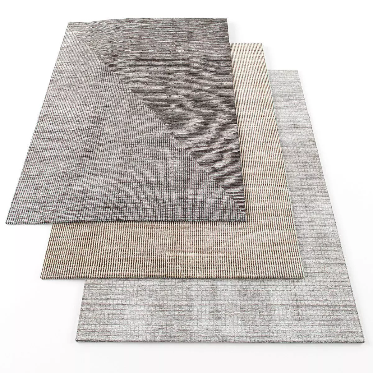 Rugs-1268 three rugs Low-poly 3D model_0
