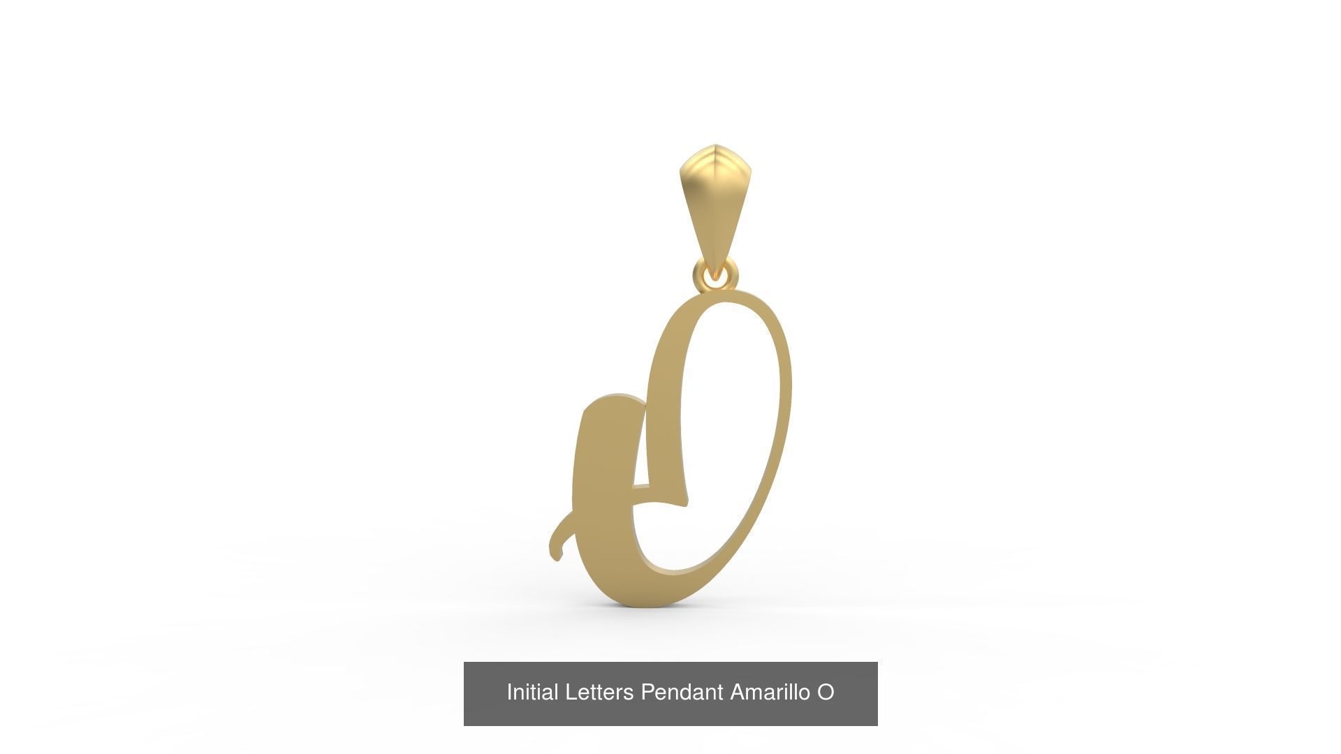 Initial Letters Pendant Alphabets Amarillo 3D Model Collection_18