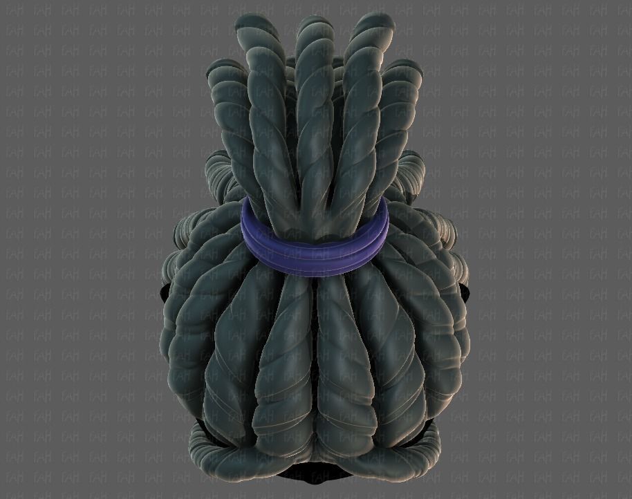 3D Hair style for boy V78 3D model_33