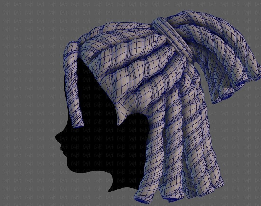 3D Hair style for boy V78 3D model_15