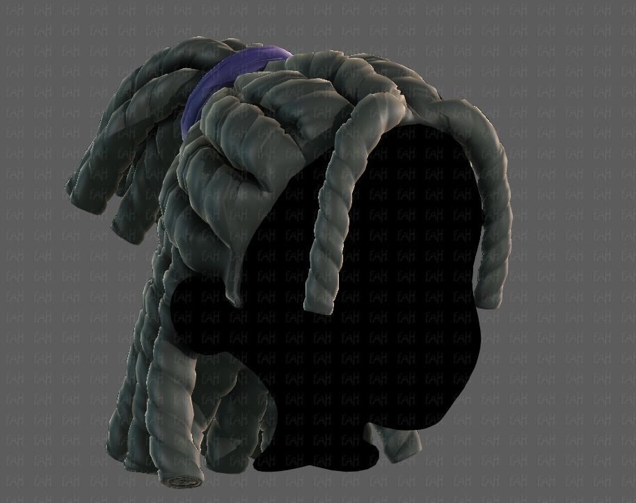 3D Hair style for boy V78 3D model_18