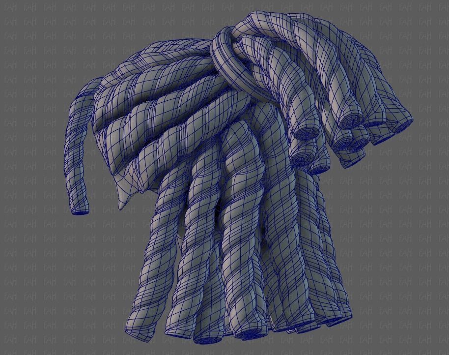 3D Hair style for boy V78 3D model_42