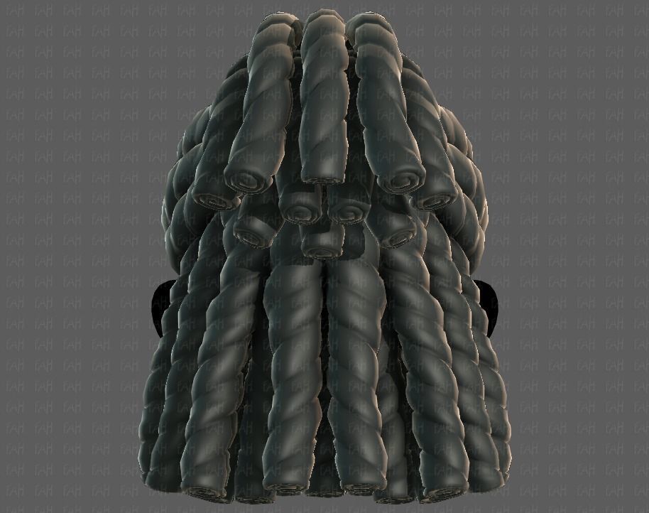 3D Hair style for boy V78 3D model_21