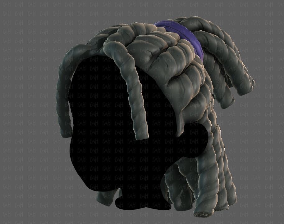 3D Hair style for boy V78 3D model_24