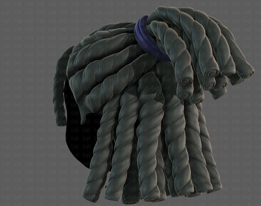 3D Hair style for boy V78 3D model_6