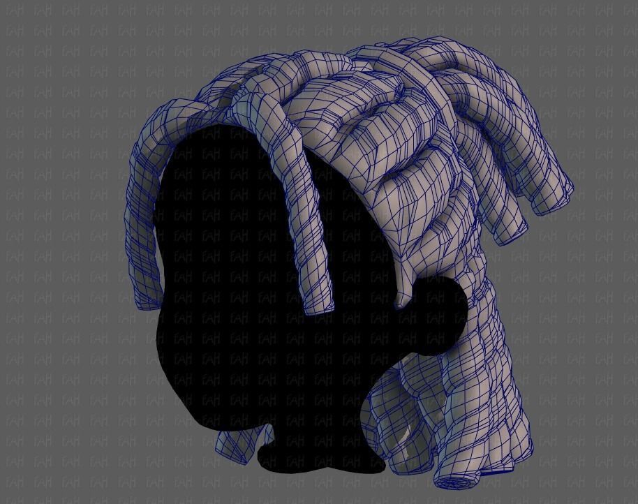 3D Hair style for boy V78 3D model_32